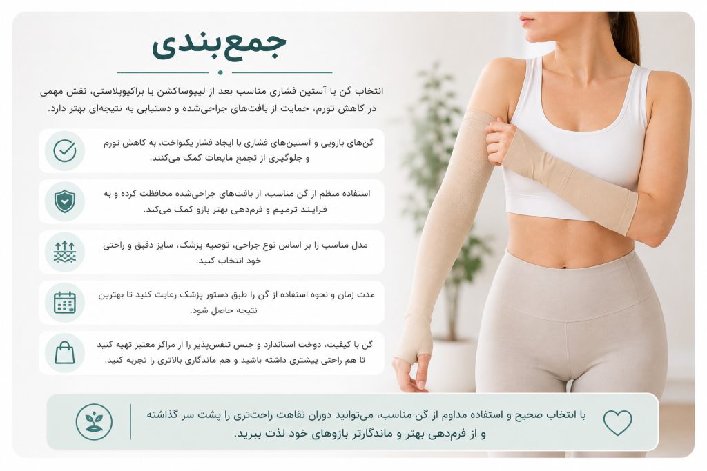 انتخاب گن طبی مناسب بازو بر اساس نوع جراحی و توصیه پزشک